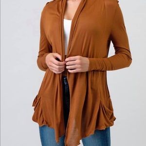 Loose pocket detail cardigan